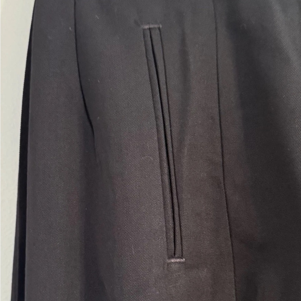 L.L Bean Wool 100% Size 10 /Medium Tall Black Pleated Women’s Pants - Picture 4 of 11